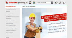 Desktop Screenshot of handwerker-profishop.de